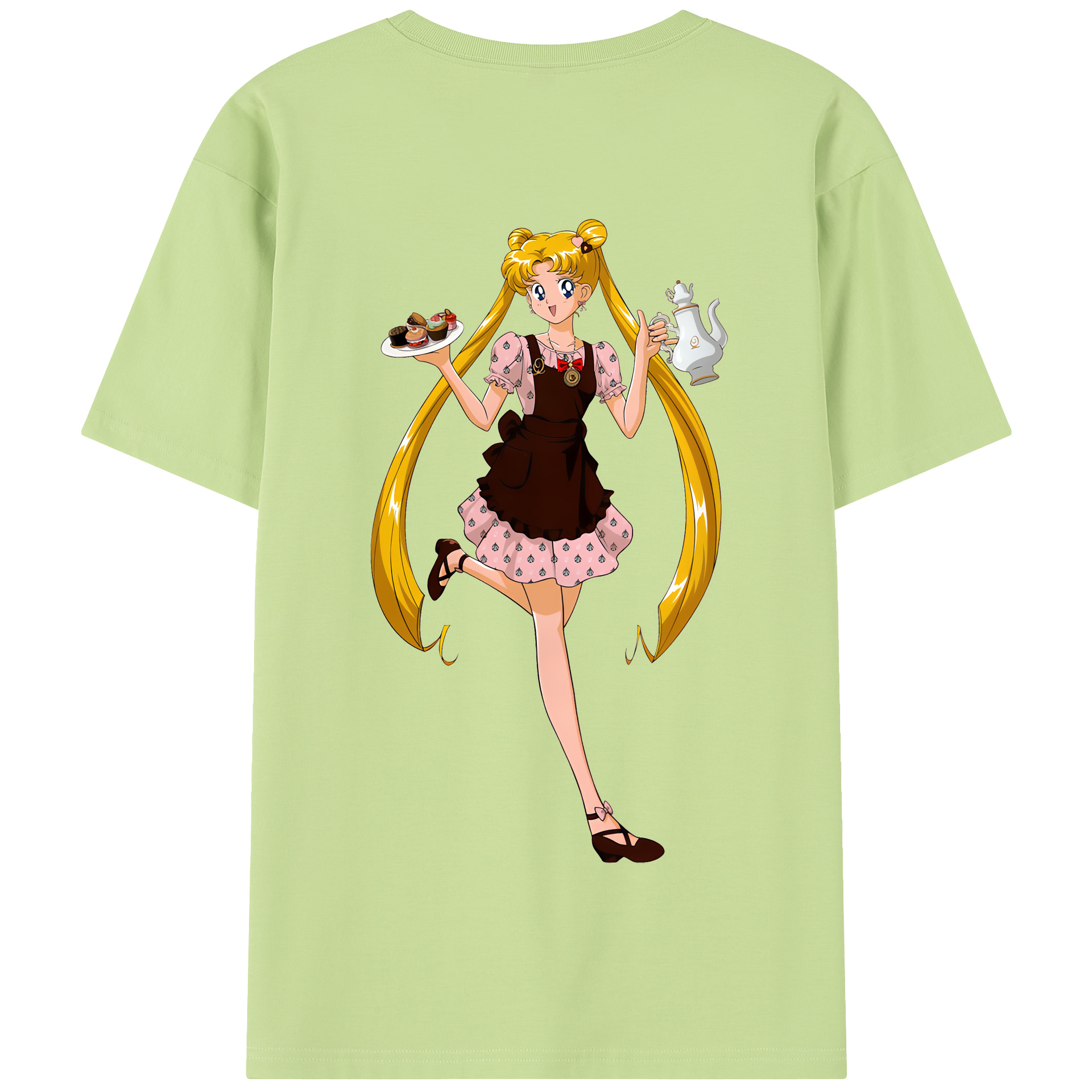 （画像用） 美少女戦士セーラームーン 愛野 美奈子 あいの みなこ Sailor Moon Aino Minako 綿100％半袖Tシャツ（背面プリント）